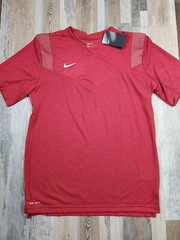 New Men’s NIKE Soccer DriFit T-SHIRT Dark Red CW3540 Size MEDIUM NWT $55