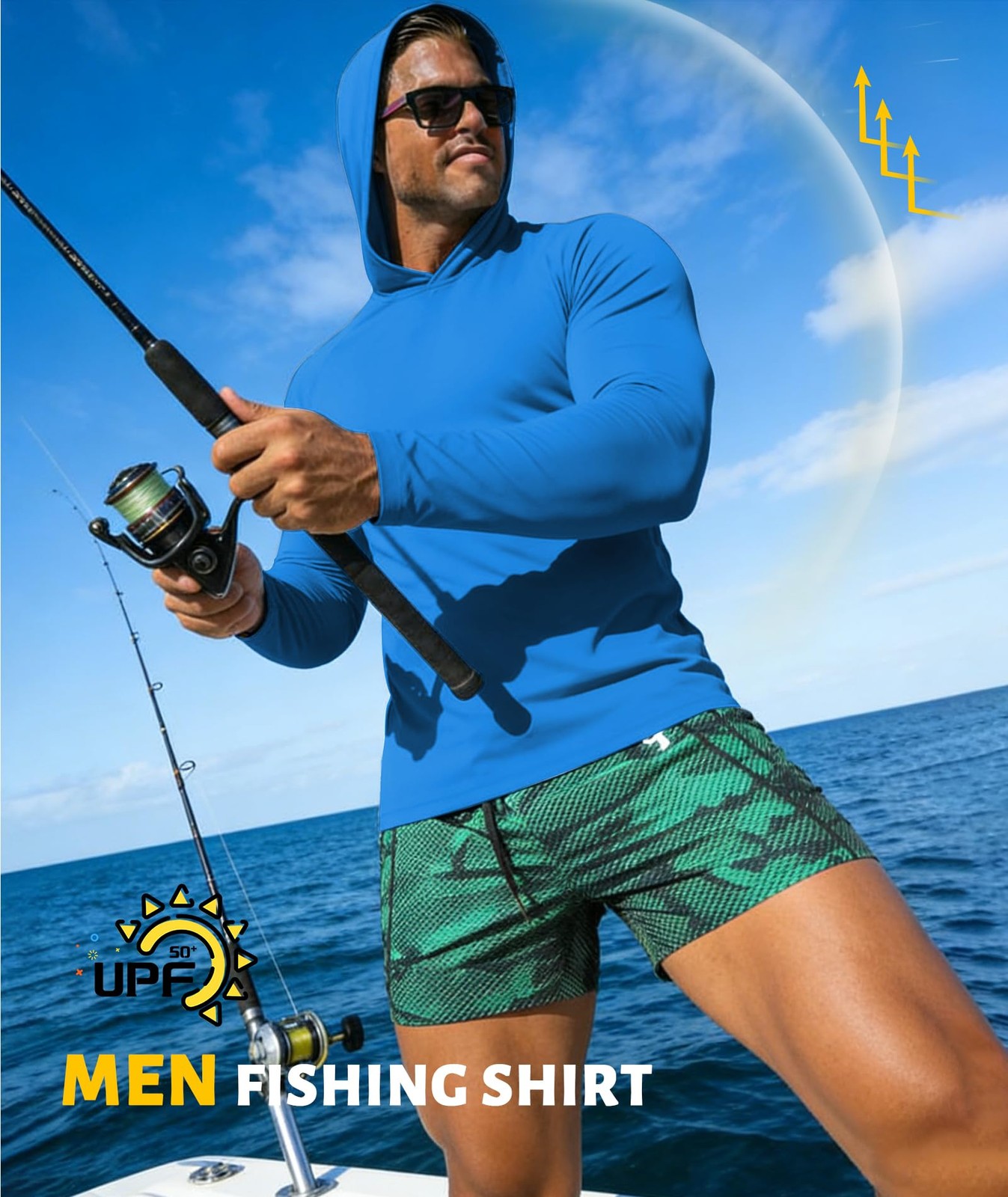 3 Pack Mens Fishing Shirts Long Sleeve UV Sun Protection UPF 50+ Hoodie gallery