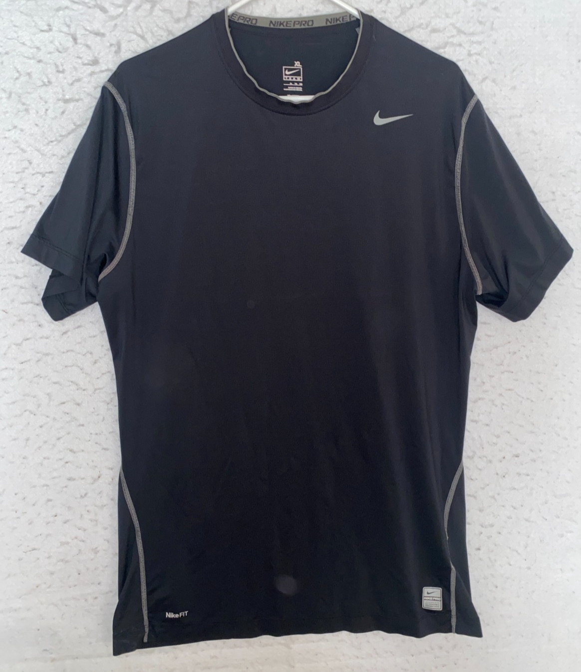Nike Pro Team Shirt Mens XL Black Nike-Fit Athletic Workout Performance GYM gallery