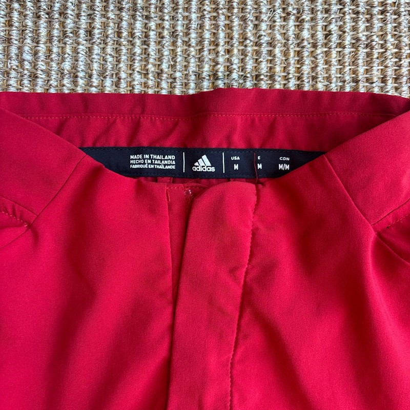 Adidas Men's Red Short Sleeve Pullover Anorak Jacket Size M gallery