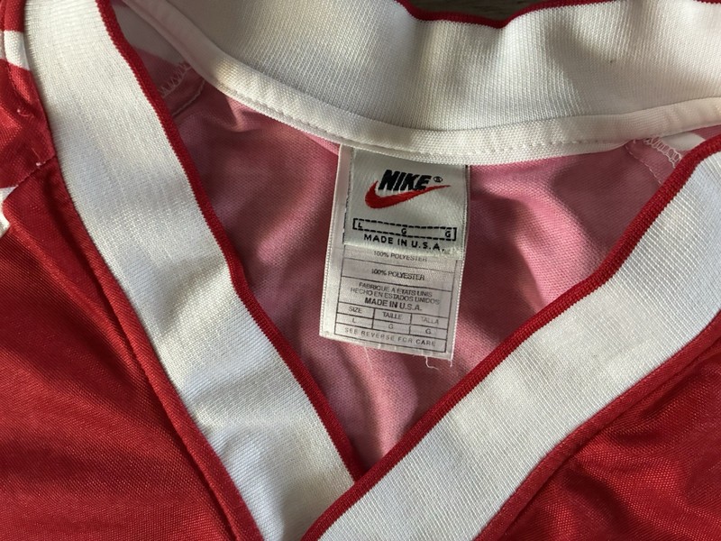 Vintage 90s Nike Sportswear Soccer Football Jersey Mens Size Large Made in USA gallery