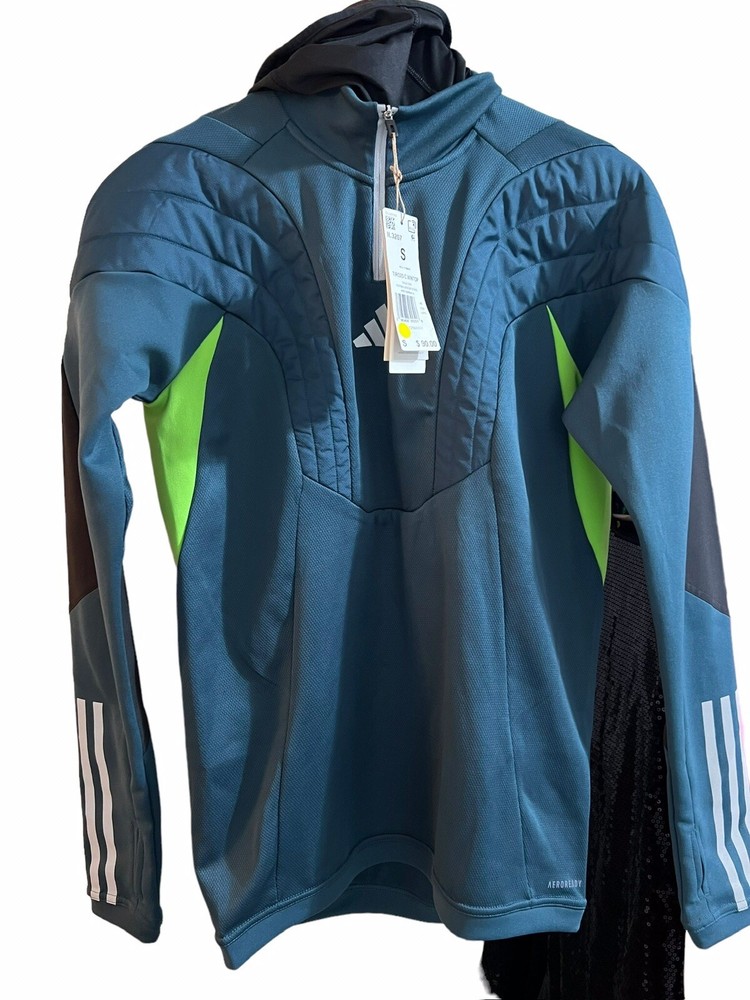Adidas Tiro 23 Competition Winterized Long Sleeve Shirt Blue Men’s Small NWT