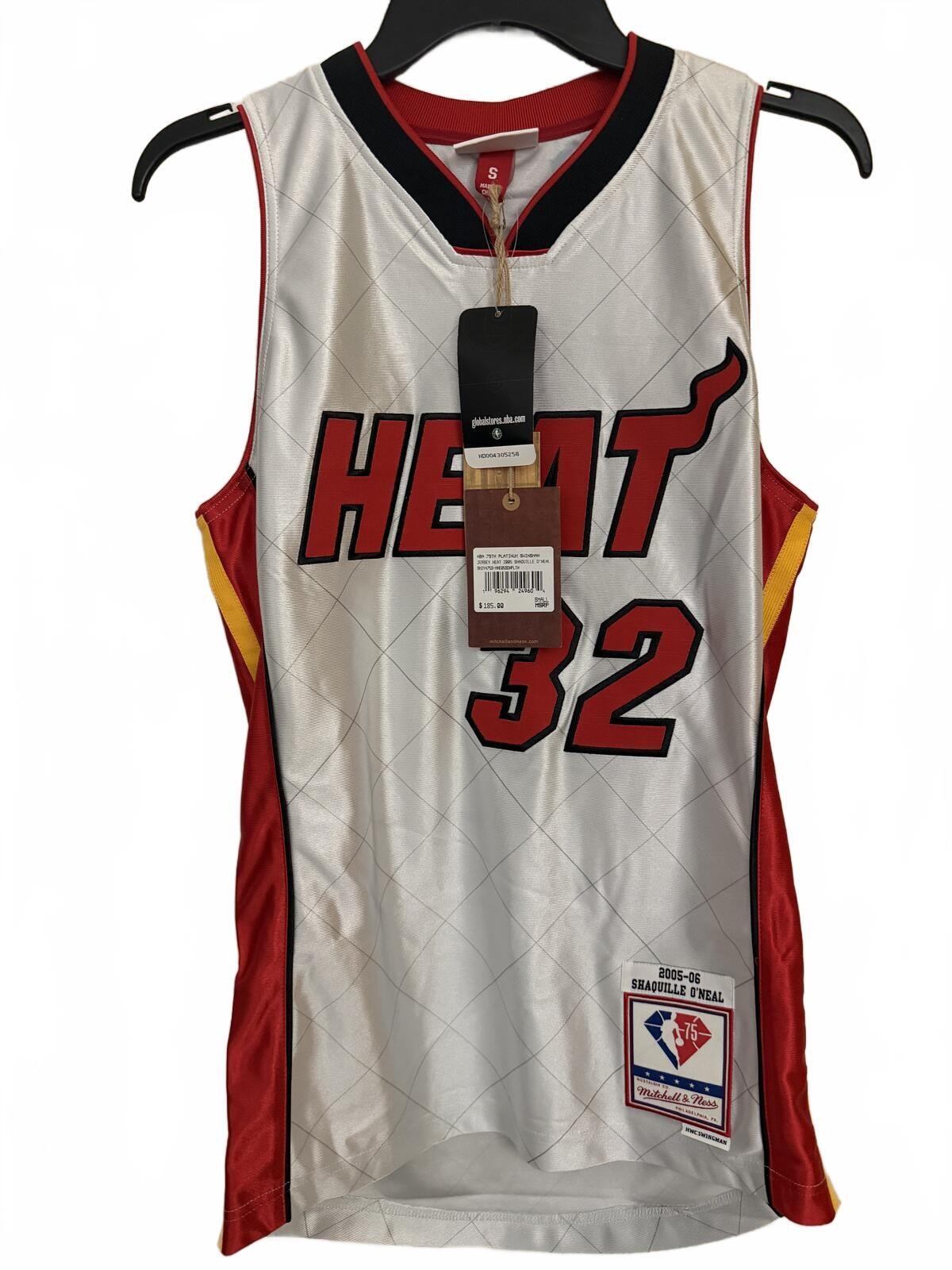 Mitchell & Ness NBA 75th Platinum Swingman Shaquille O'Neal Miami Heat Jersey - gallery