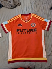 Box Lunch Jersey Mens Large Orange Legend Of Korra Future Industries