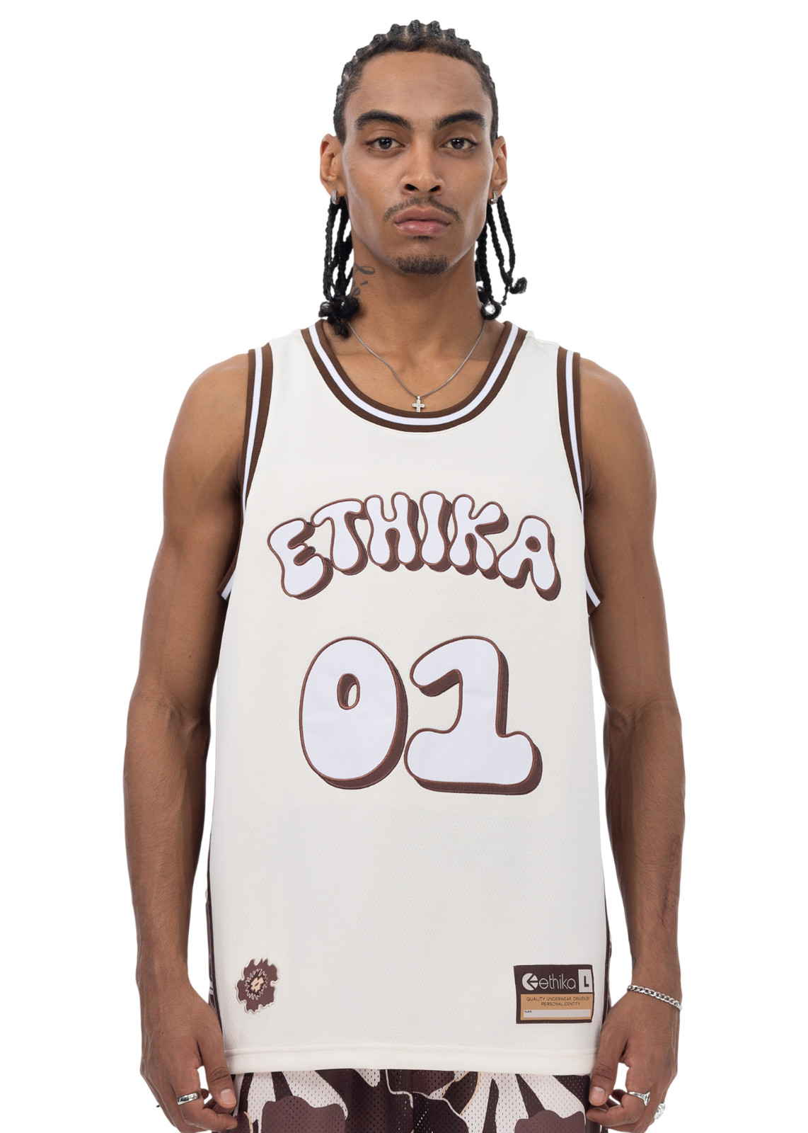Ethika Island League Men's Basketball Jersey Tank Top - Size Small gallery