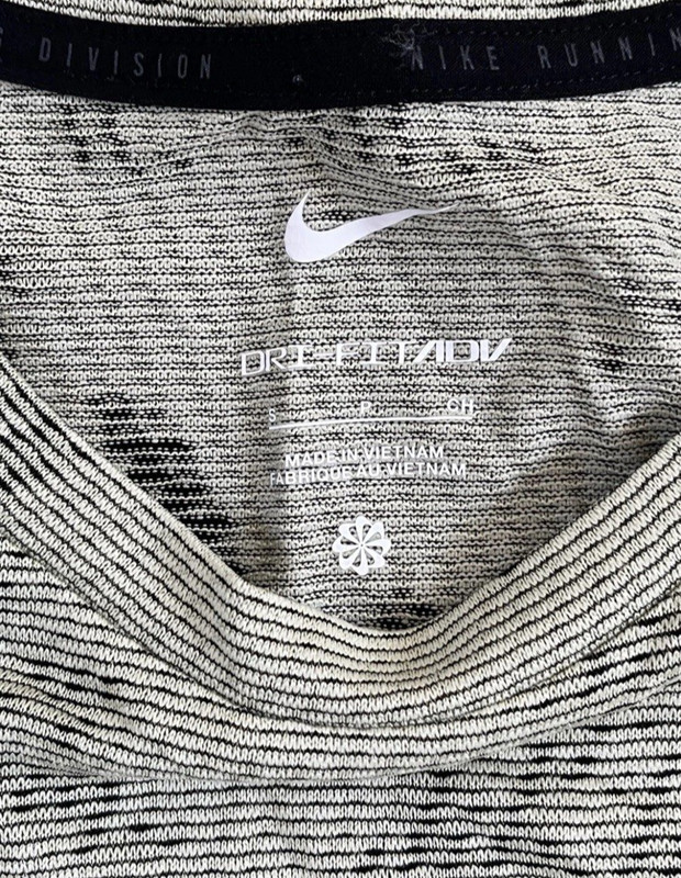 Nike Dri Fit ADV Short Sleeve Running Top ‘Green Black’ (size mens S) gallery