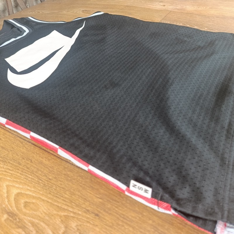 NIKE SPORTSWEAR NSW MEN MESH CHECK PRINTED TANK TOP JERSEY - BLACK AR1636 Size S gallery