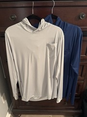 2-Pack bundle NWOT Men’s Large Sun Protection Shirts UPF 50+ Long Sleeve Hoodie