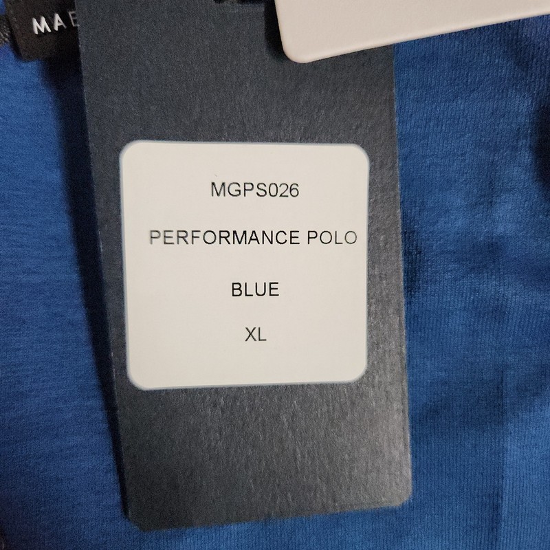 Maelreg Performance Polo Shirt Athletic Men’S Xl Upf 30+ Blue Wicking 147 gallery