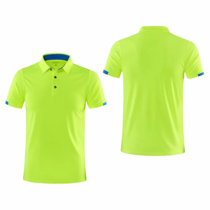 Men Summer Quick Dry Polo Shirt Golf Jersey Breathable Sports Fitness Lapel Top gallery