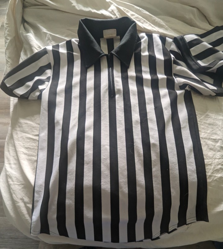 2 Teamwork Athletic Apparel Men 38-40 Referee Umpire Collared Shirt 1/4 Zip Pair gallery