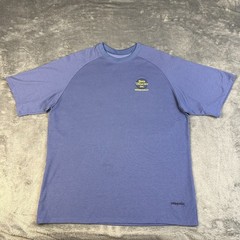 Patagonia Capilene Shirt Men’s Size Med Logo Outdoor Bike Vermont Inc Woodstock