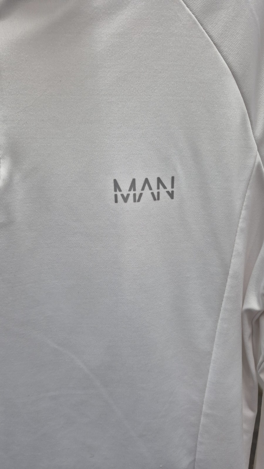 BOOHOO MAN Mens Quarter Zip Dri Fit Long Sleeve Pullover Size M Shirt NWOT gallery