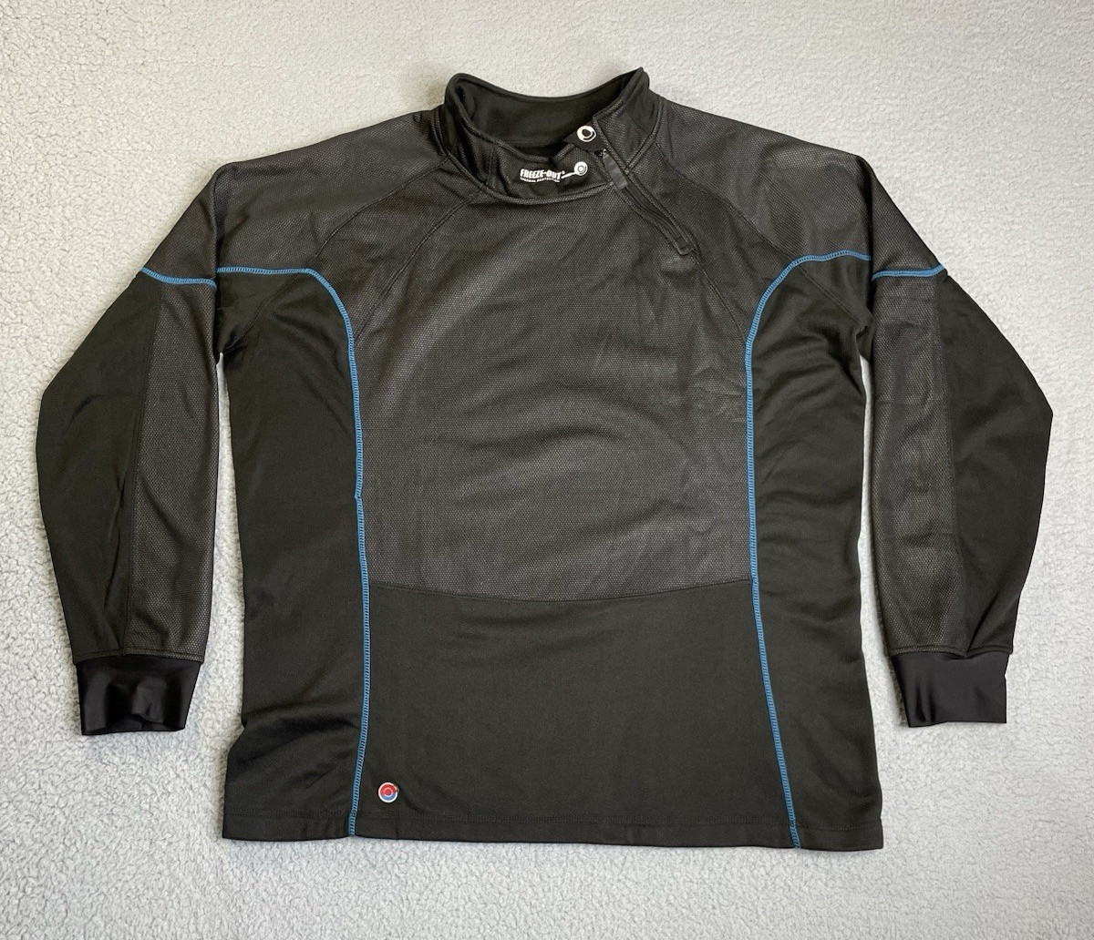 Freeze Out Thermal Protection Motorcycle 1/4 Zip Climate Control Mens 3XL Black gallery