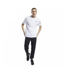 Reebok Mens Classic Small Vector Basic T-Shirt, white, M