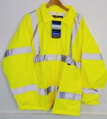 PORTWEST Outdoor Protection Hi-Vis Traffic Jacket XL Work Safety FLORESCENT 