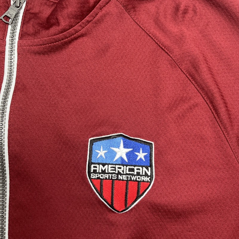 Under Armour American Sports Network Men’s 2XL 1/4 Zip Pullover Jacket Maroon gallery