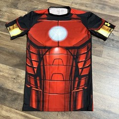 Under Armour Marvel Iron-Man Stark Shirt Compression Red Mens M Medium Gym