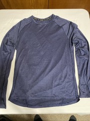 Men’s Champion C9 Duo Dry Running Top F1079263 M Polyester Blue Activewear Shirt