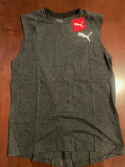 PUMA Men’s Crew Neck Sleeveless Moisture Wicking Muscle Shirt Tank