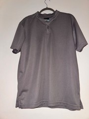 PGA TOUR Men’s Large Gray Short Sleeve Henley Golf Shirt
