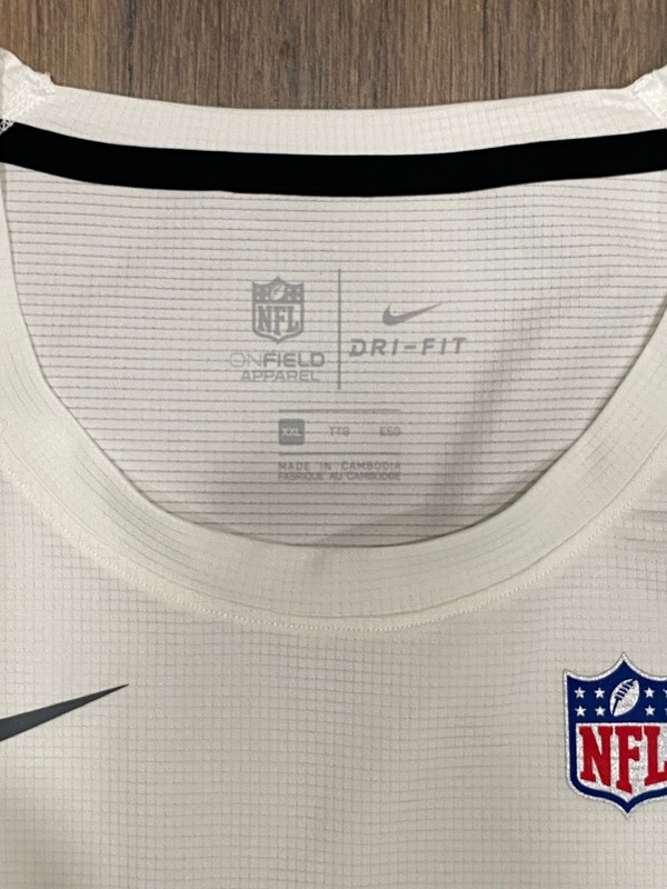 Nike x NFL On-Field Short Sleeve Dri-FIT Shirt White New Men's Size XXL gallery