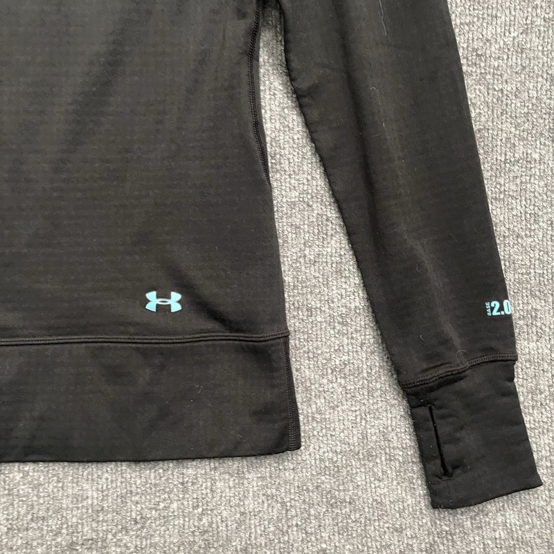 Under Armour ColdGear Base 2.0 Shirt Mens Sz M Fitted Black Compression gallery