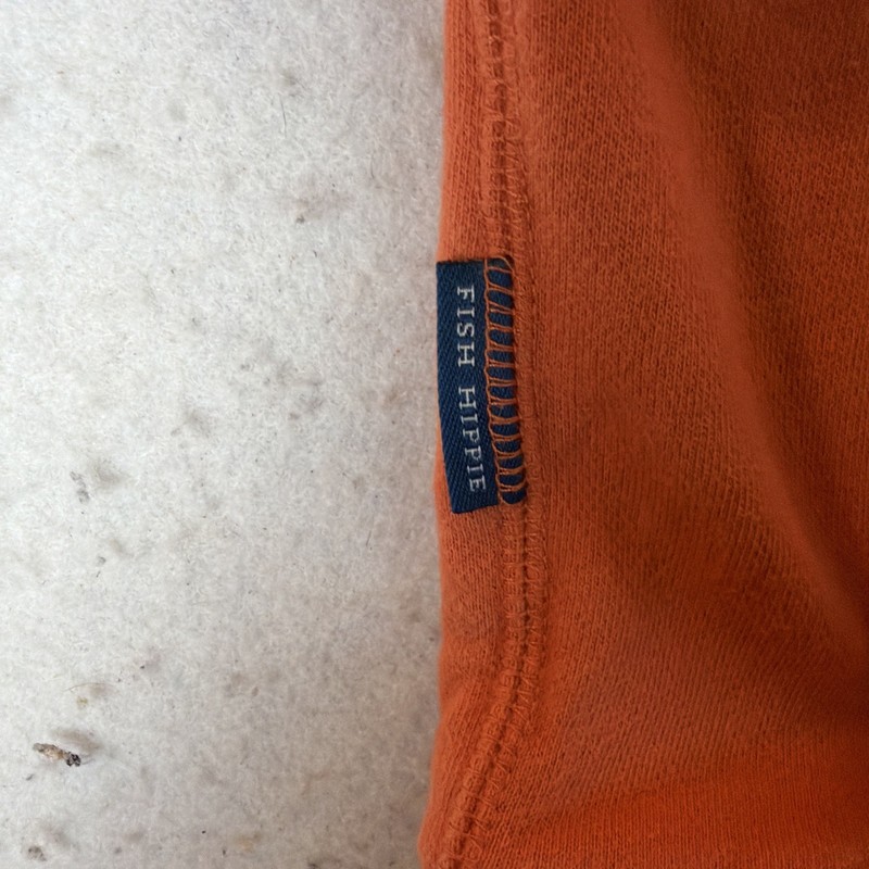 Fish Hippie Quarter Zip 1/4 Large Stretch Long Sleeve Shirt Blue Gray Striped . gallery