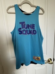 Space Jam Tune Squad Reversible Mesh Basketball Jersey Tank Men’s S Blue