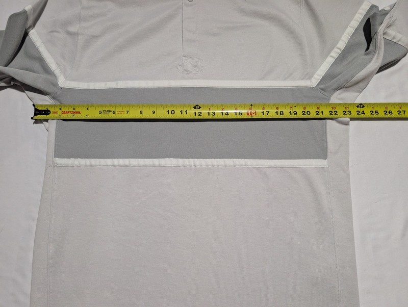 New L Nike Dri-Fit Long Sleeve Golf Pullover Gray Stripe Shirt DH1266-025 Men gallery