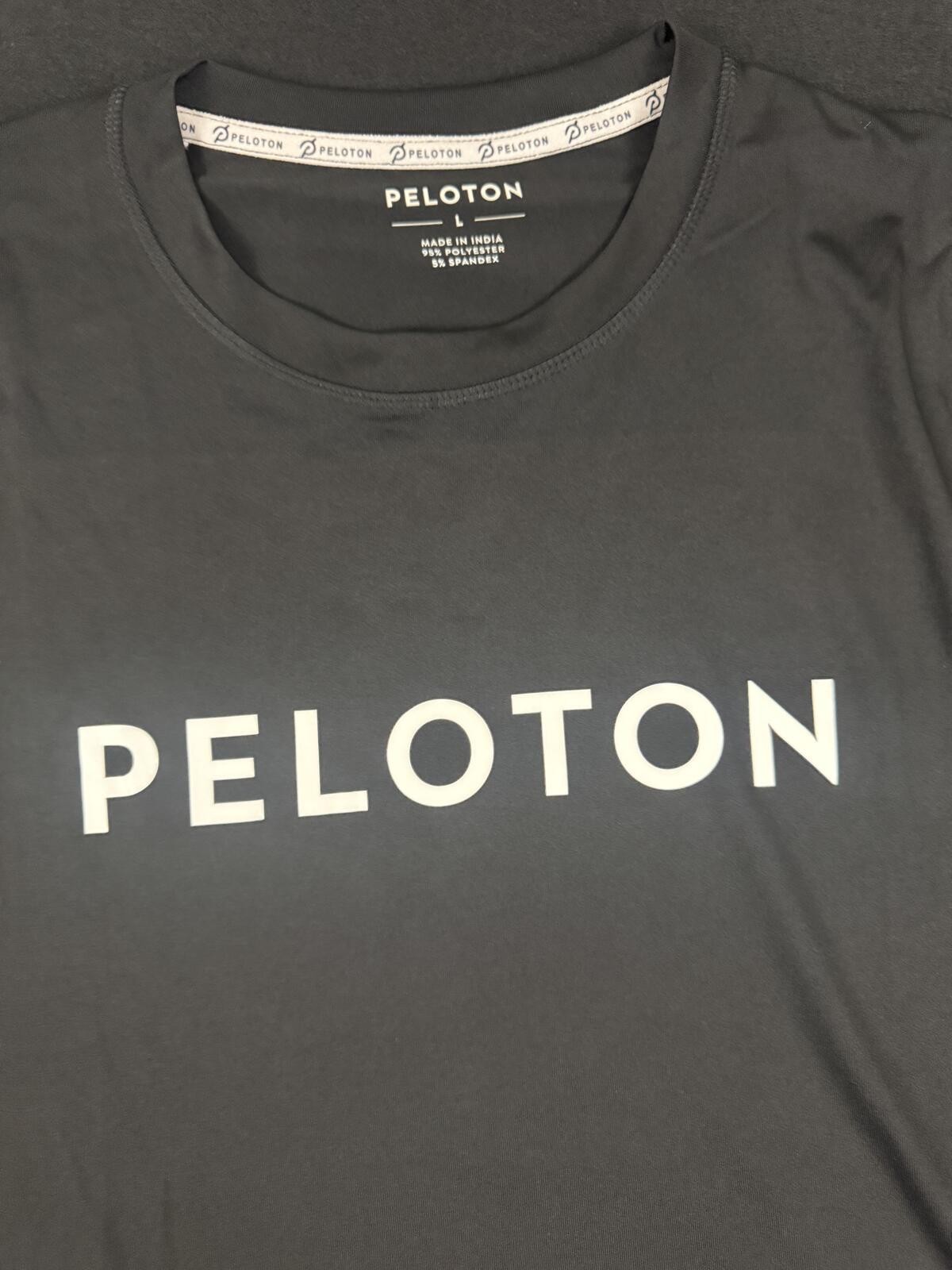 Peloton Black Short Sleeve Performance T-Shirt Mens Large gallery