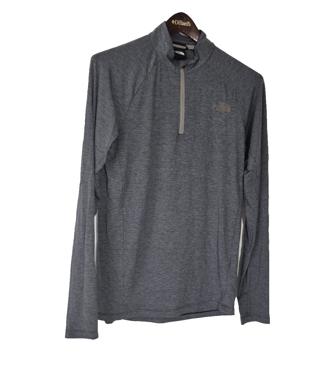 The North Face 1/4 Zip Mens Small Gray Long Sleeve Mock Neck Pullover NF0A5371 gallery