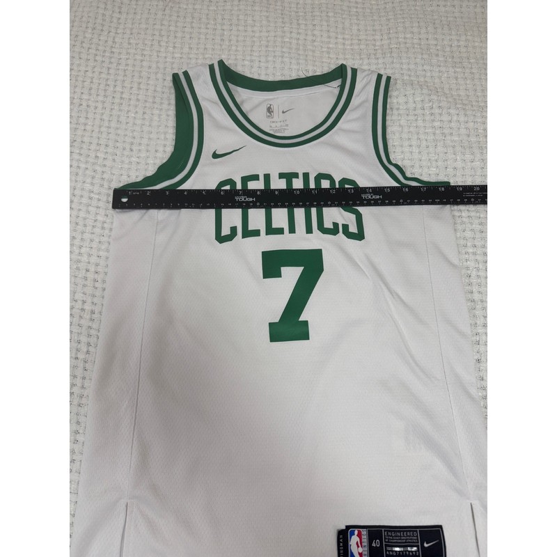 Nike Boston Celtics Men’s Brown 7 Basketball Jersey Swingman Association Edit S gallery