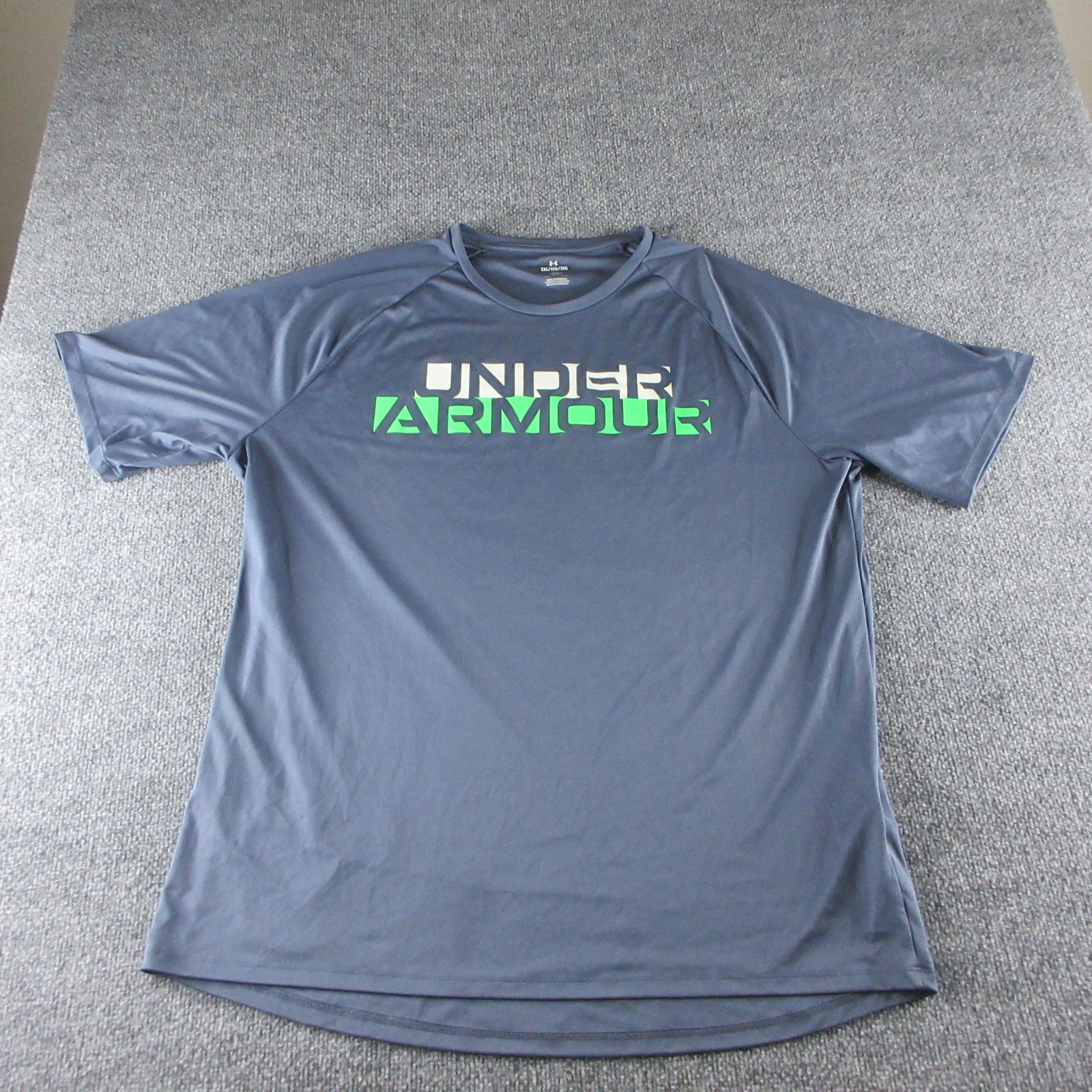 Under Armour Shirt Mens 2XL Gray Short Sleeve Loose Fit Graphic Tee Athletic gallery