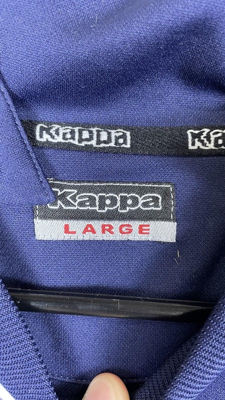 Kappa Shirt Mens Large Blue V-Neck Athletic Soccer Training Jersey Short Sleeve gallery