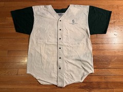 VINTAGE Four Seasons Hotel Boston Baseball Jersey Men’s XL White 90s
