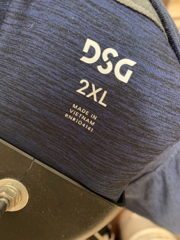 DSG Dick’s Sporting Goods Running S/S Men's Shirt Blue Sz 2XL Gym Workout Gear gallery