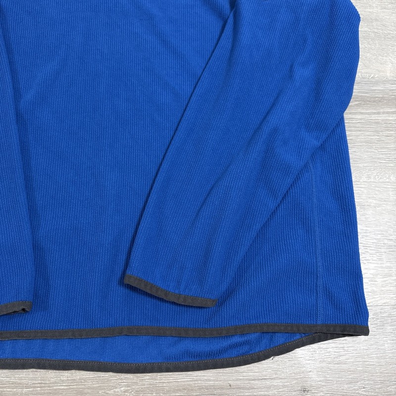 Tri Mountain Thermal Pullover Shirt 2XL Blue Quarter Zip Long Sleeve gallery