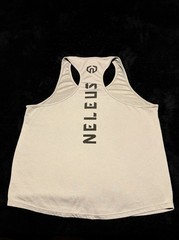 NELEUS Dri-Fit Y Back Muscle Tank Top-Men’s L-Gray Mesh-Gym-Workout