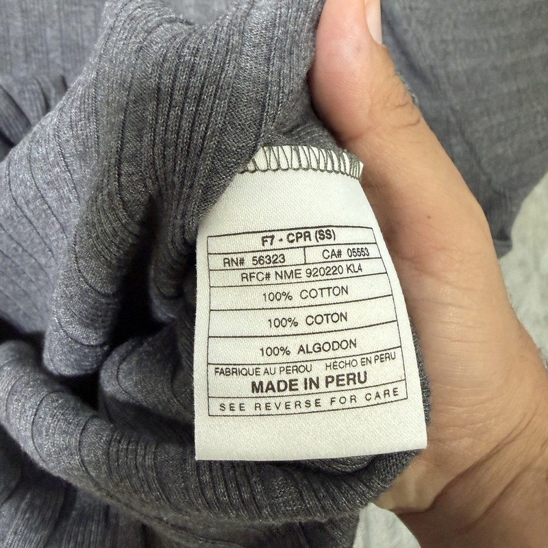 Vintage Nike Golf Gray Ribbed Knit Mock Neck Long Sleeve Shirt Men's Large gallery