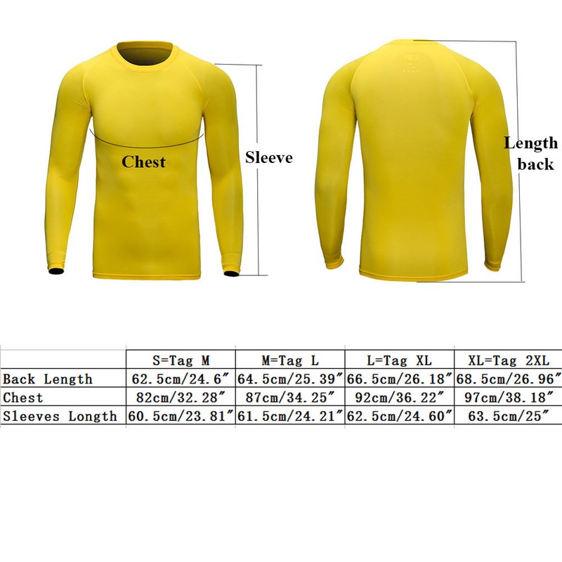 Men Cycling Base Layer Bicycle Long Jersey Sports Running Shirt Moisture Wicking gallery