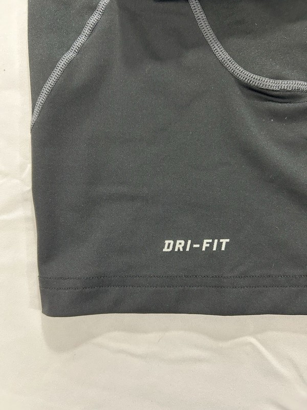 Nike Pro Combat Dri-Fit Compression Tee Men XL Black Long Sleeve Red Swoosh Logo gallery