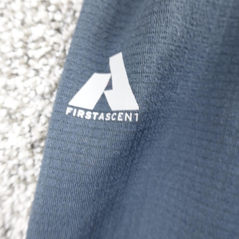 Eddie Bauer Pullover Mens M Blue First Ascent Waffle Knit Grid Fleece 1/2 Zip gallery