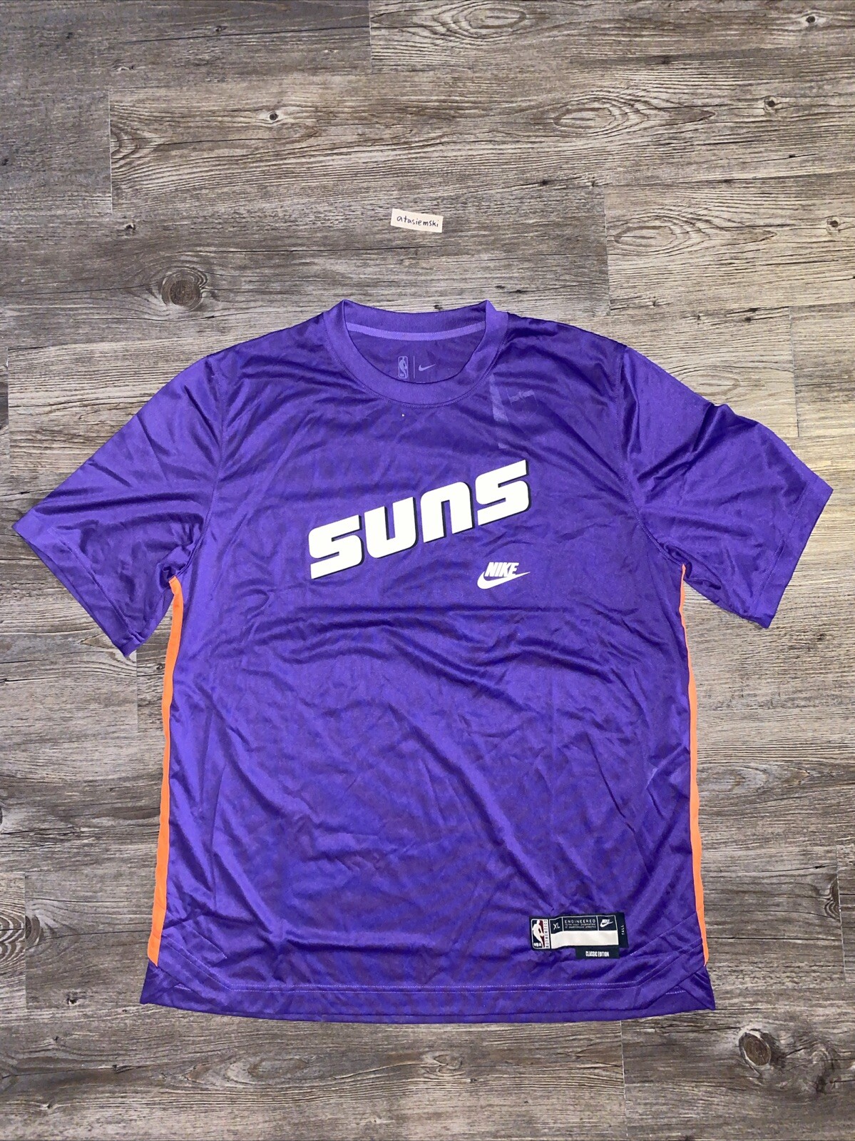 Nike NBA Phoenix Suns Team Issued Hardwood Classic Shirt Size XL-TALL DN9471-504 gallery