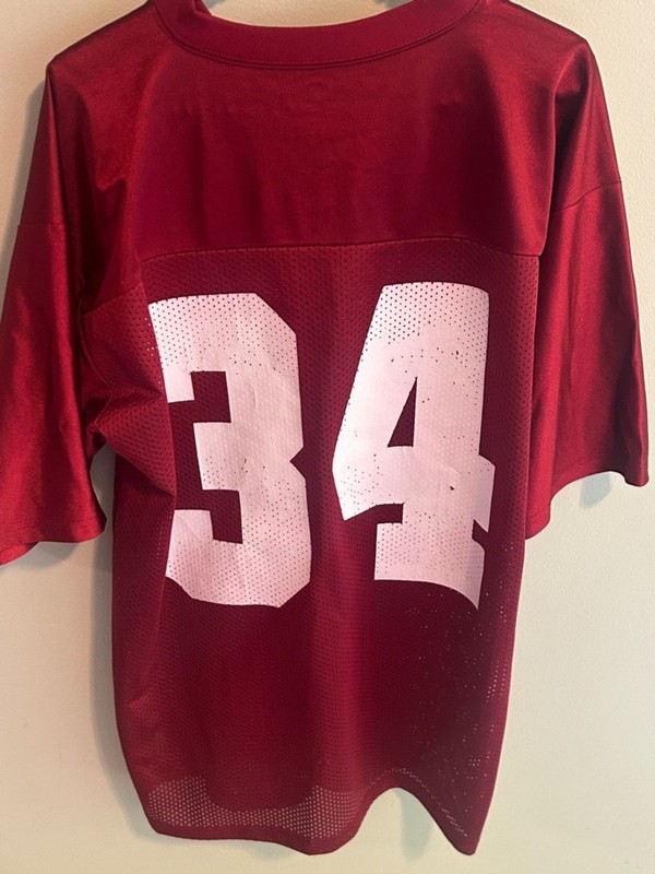 Russell Athletic Alabama Crimson Tide #34 Football Jersey L Distressed gallery
