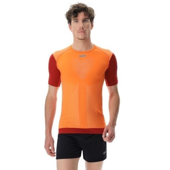NWT UYN Running PB42 Athletic Shirt, Scarlet Ibis/Rhubarb, Size L gallery