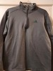 Adidas Dk Gray Performance Pullover, 1/4 zip, Zip arm pocket, Green logo, M gallery