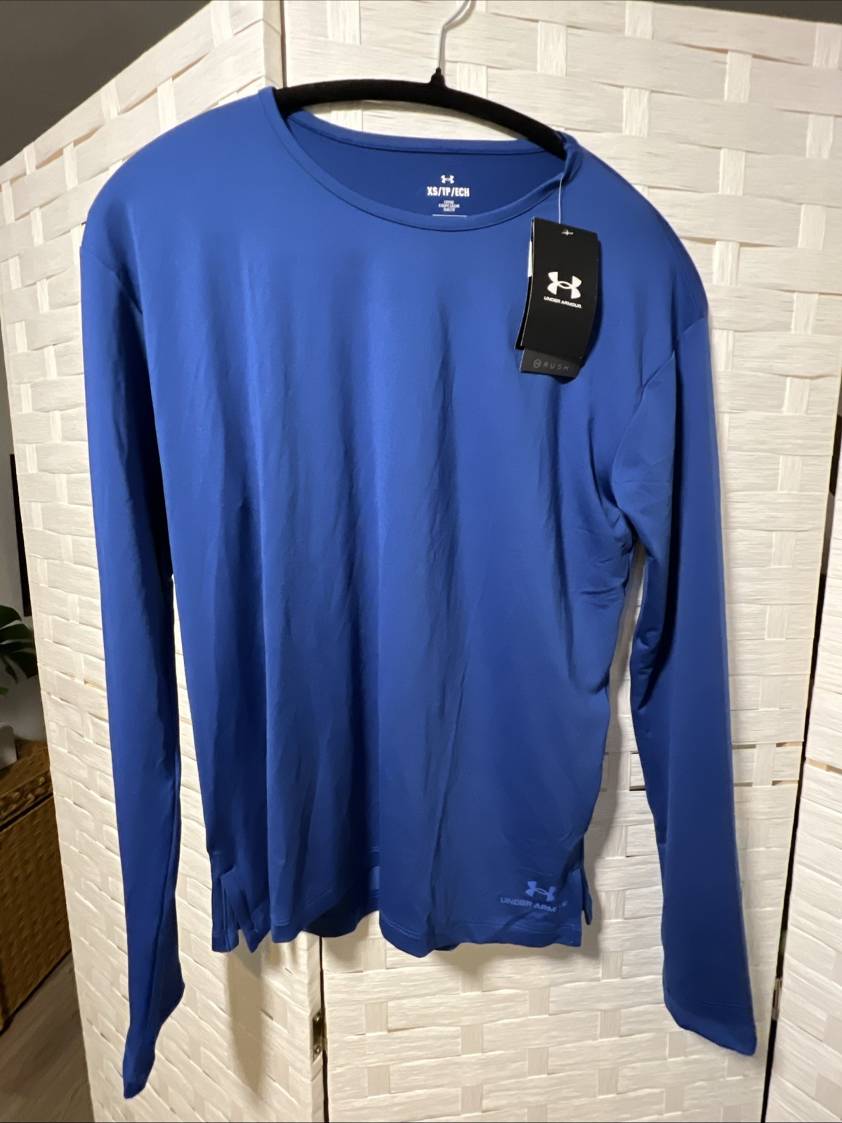 Under Armour Rush Performance Training Long Sleeve Blue Tee XS gallery