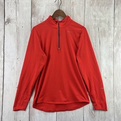 Nike Running Dri Fit Men’s Small 1/4 Zip Long Sleeve Shirt Red Free Shipping! GC