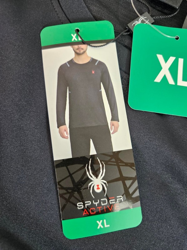 XL / X-LARGE - BLACK - Spyder Active Men's Stretch Pullover Long Sleeve Shirt gallery